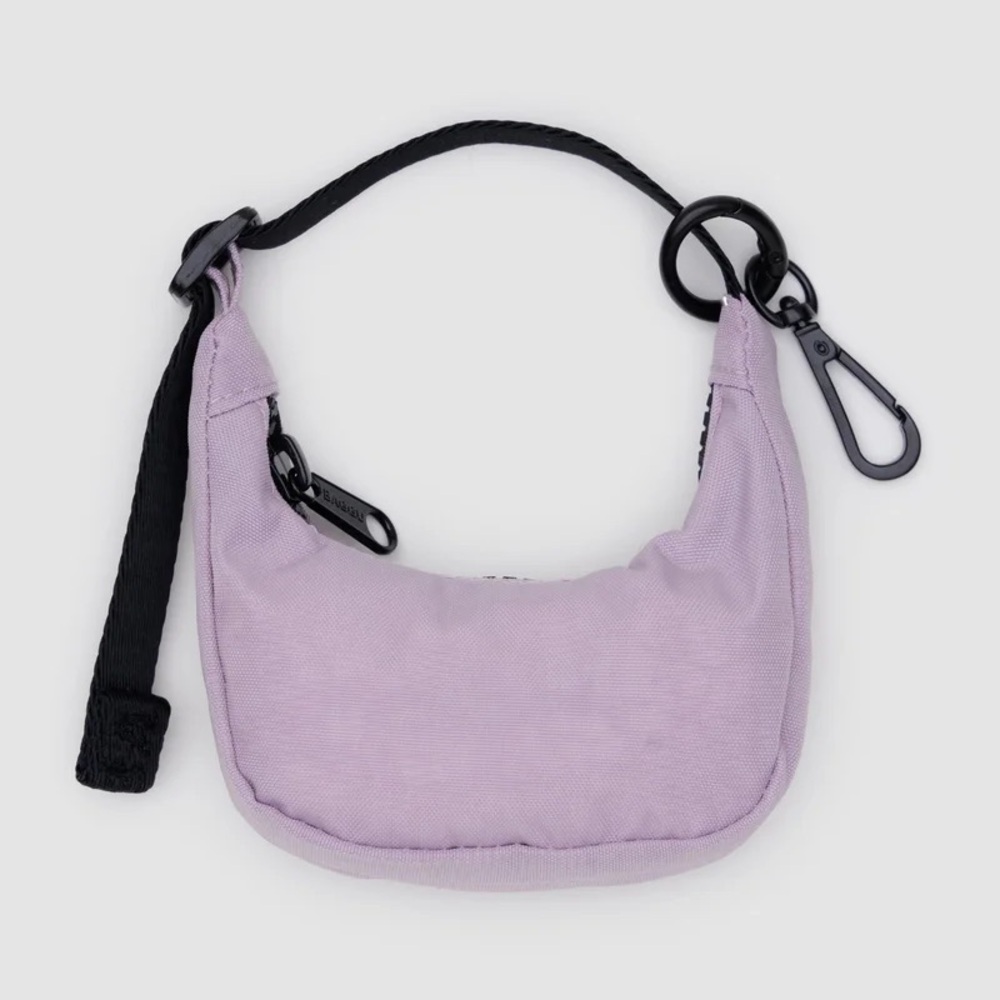 BAGGU Mini Crescent Bag Charm- Dusty Pink